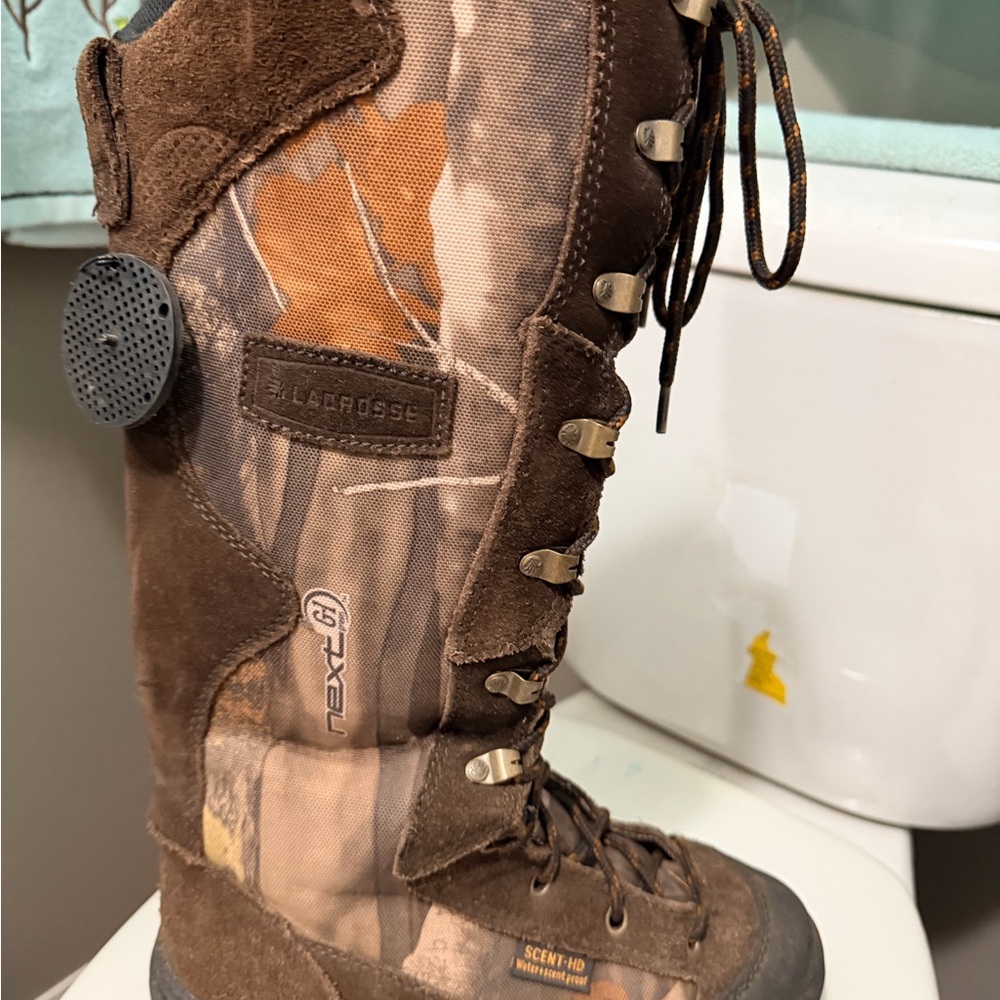 LaCrosse snake bite Brown camo Lace Up Boots